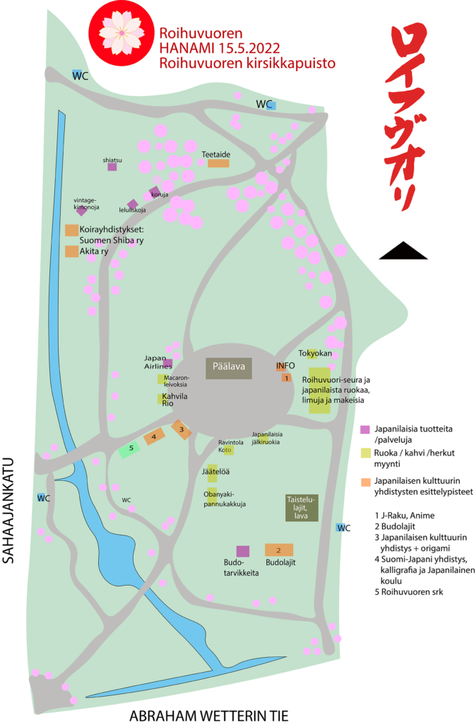 Hanami2022 aluekartta